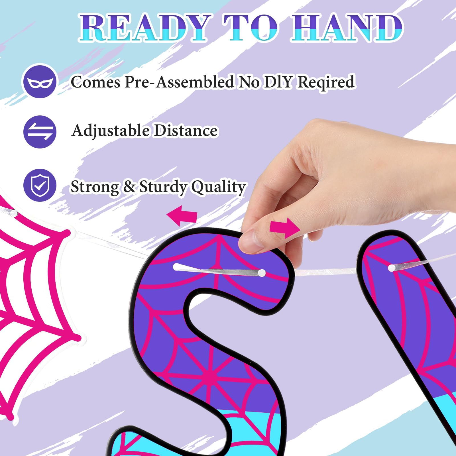 TaoBary vibrant spider decorations stand out in photos and party displays