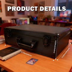 TAOPOWER Sports Card Storage Box compact footprint suits desk setups while keeping things organized.