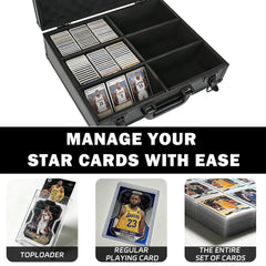 TAOPOWER Sports Card Storage Box rigid enclosure resists deformation for safer long-term storage.