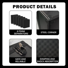 TAOPOWER Sports Card Storage Box internal rows enable quick identification of specific cards.