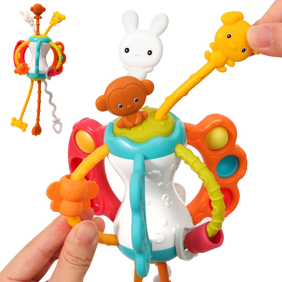 taotaotoys airplane travel toy pull string for on-the-go babies during flights