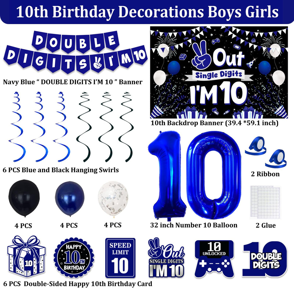TAOTOSUNE double-sided 10th birthday cards for keepsake messages.