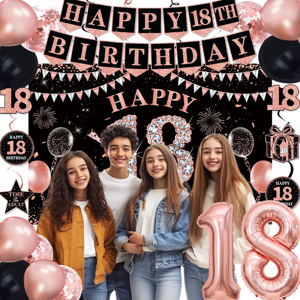 TAOTOSUNE 18th birthday backdrop highlights guest photos and adds depth to celebrations.