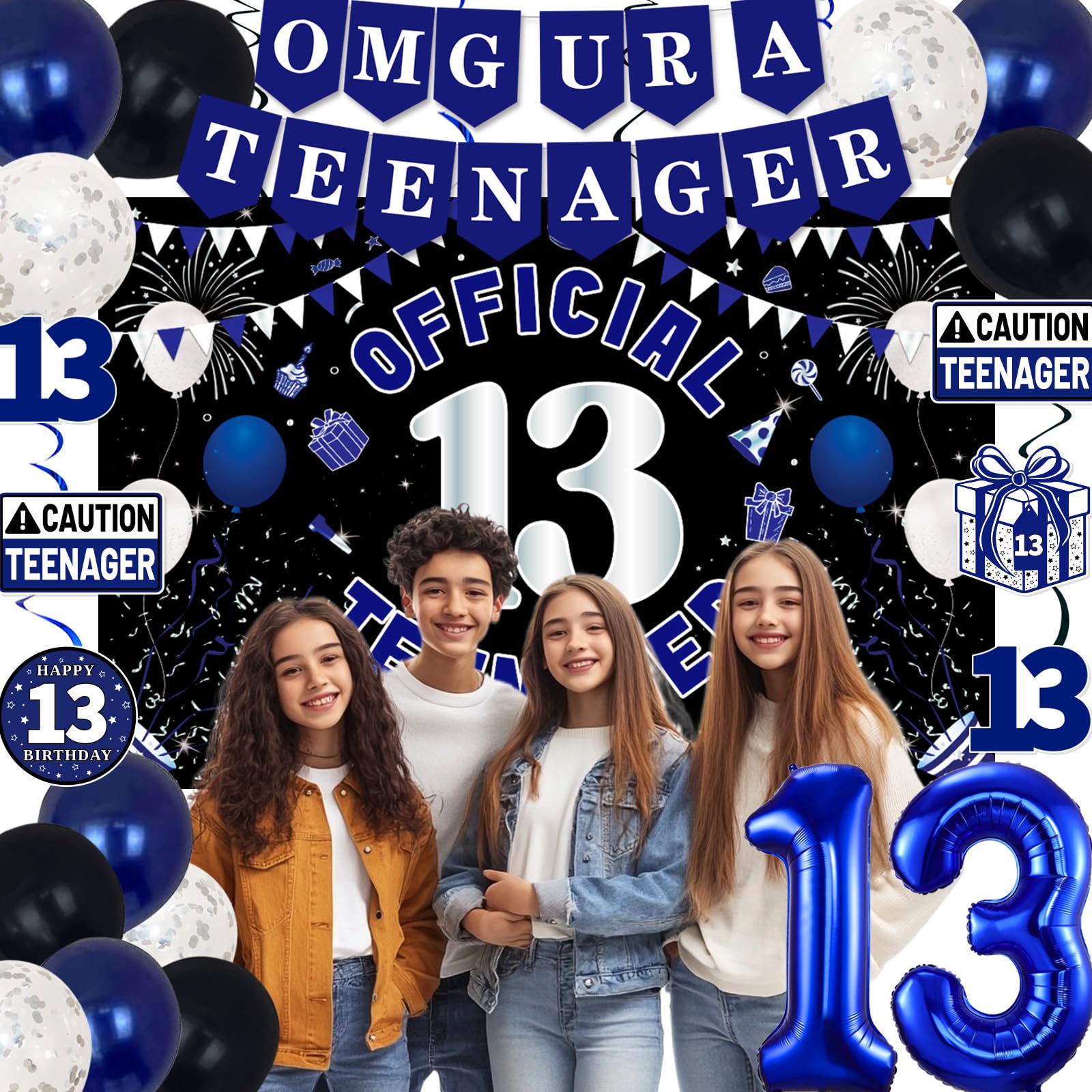 TAOTOSUNE Official 13 Teenager backdrop creates a photo-worthy stage