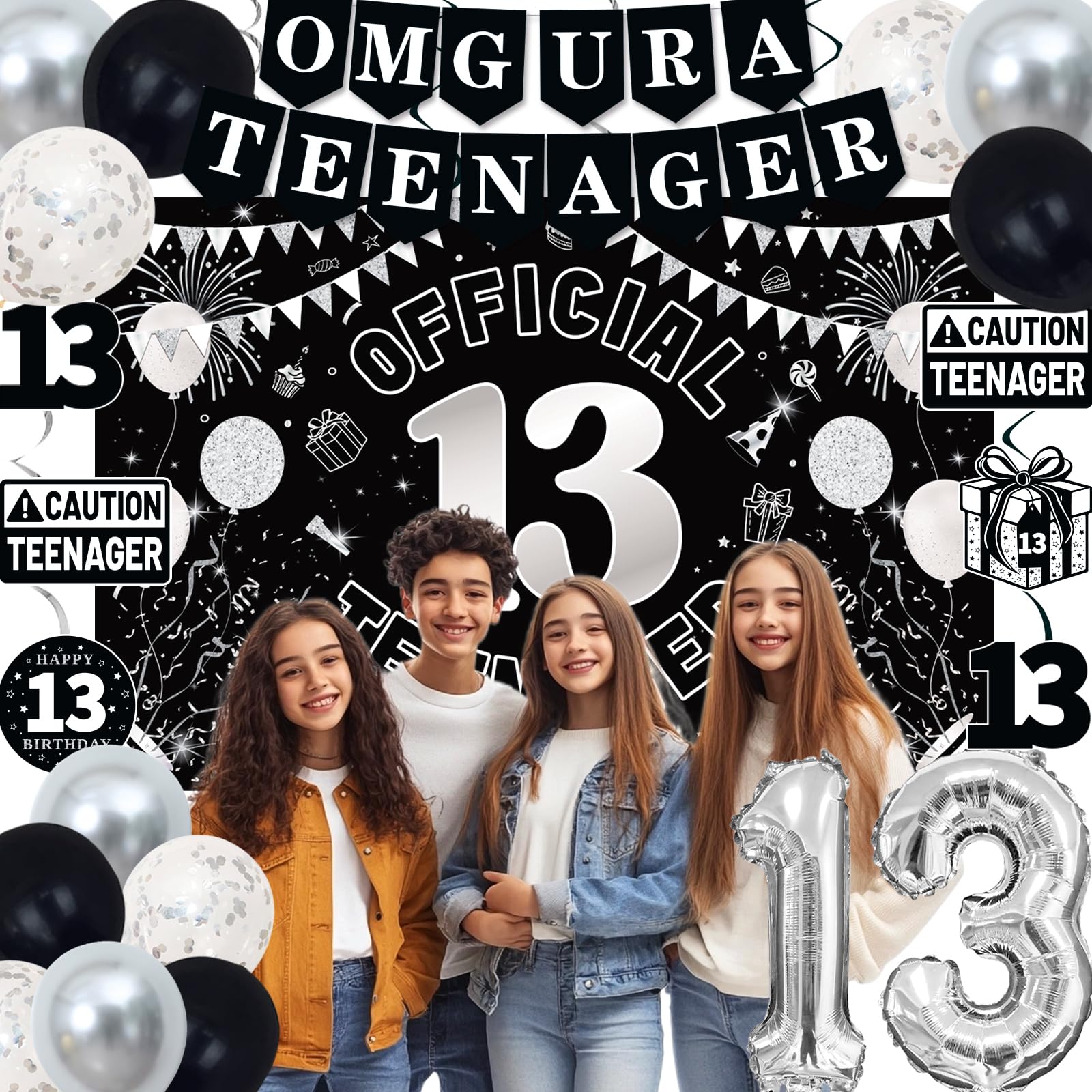 TAOTOSUNE Official 13 Teenager backdrop brightens any party space