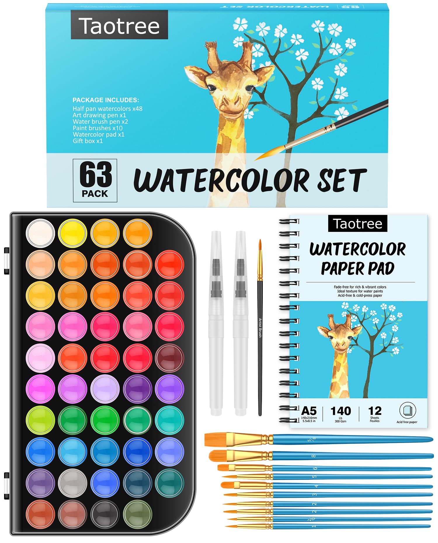 Taotree compact gift box presents a ready-to-pick art set