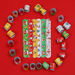 TAOVEN candy cane slap bracelet enchants holiday crafts and exchanges.