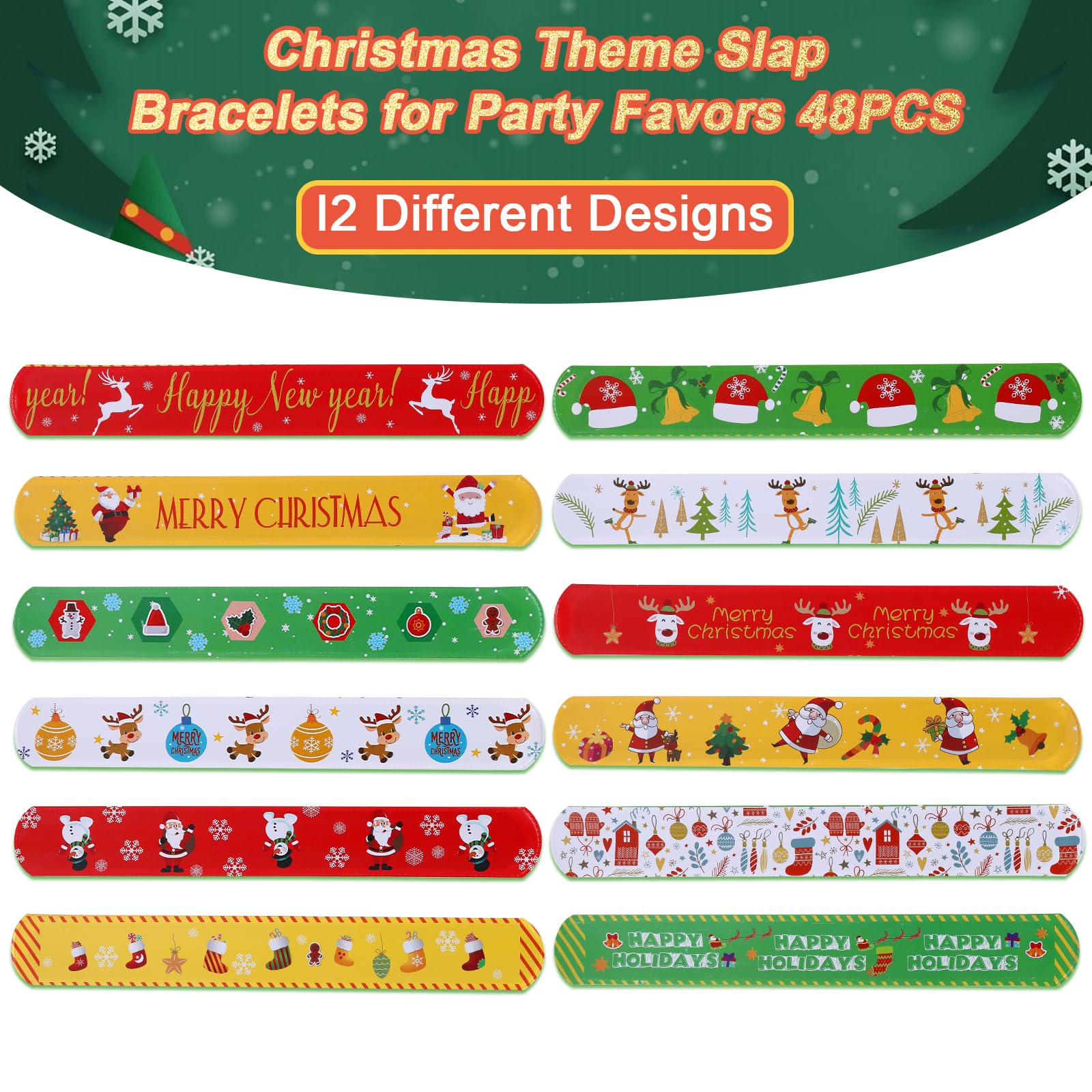TAOVEN reindeer slap bracelet boosts holiday cheer at gatherings.