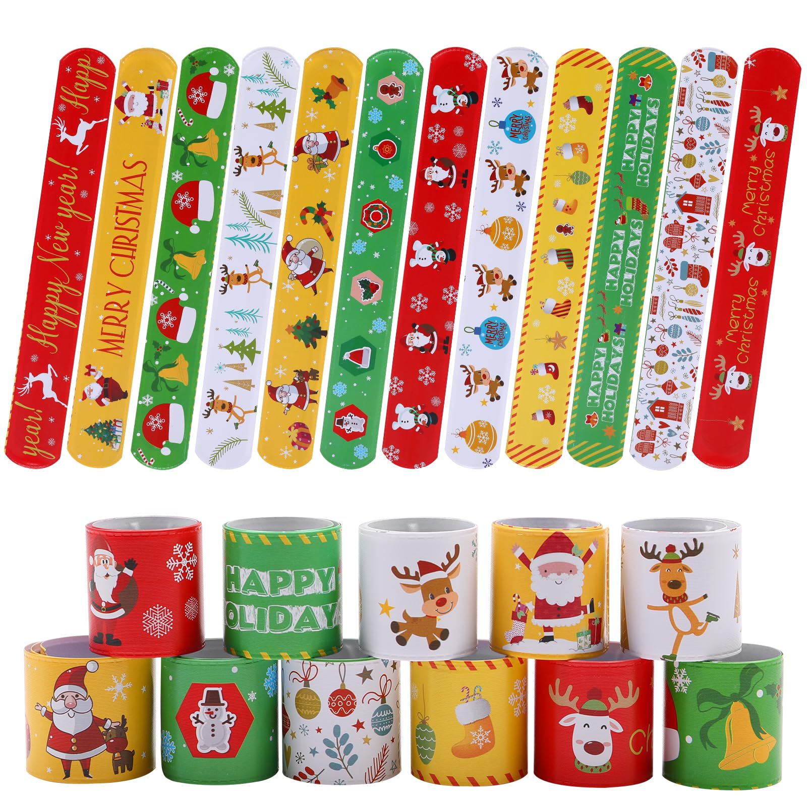 TAOVEN Santa Claus slap bracelet for festive photo ops and party fun.