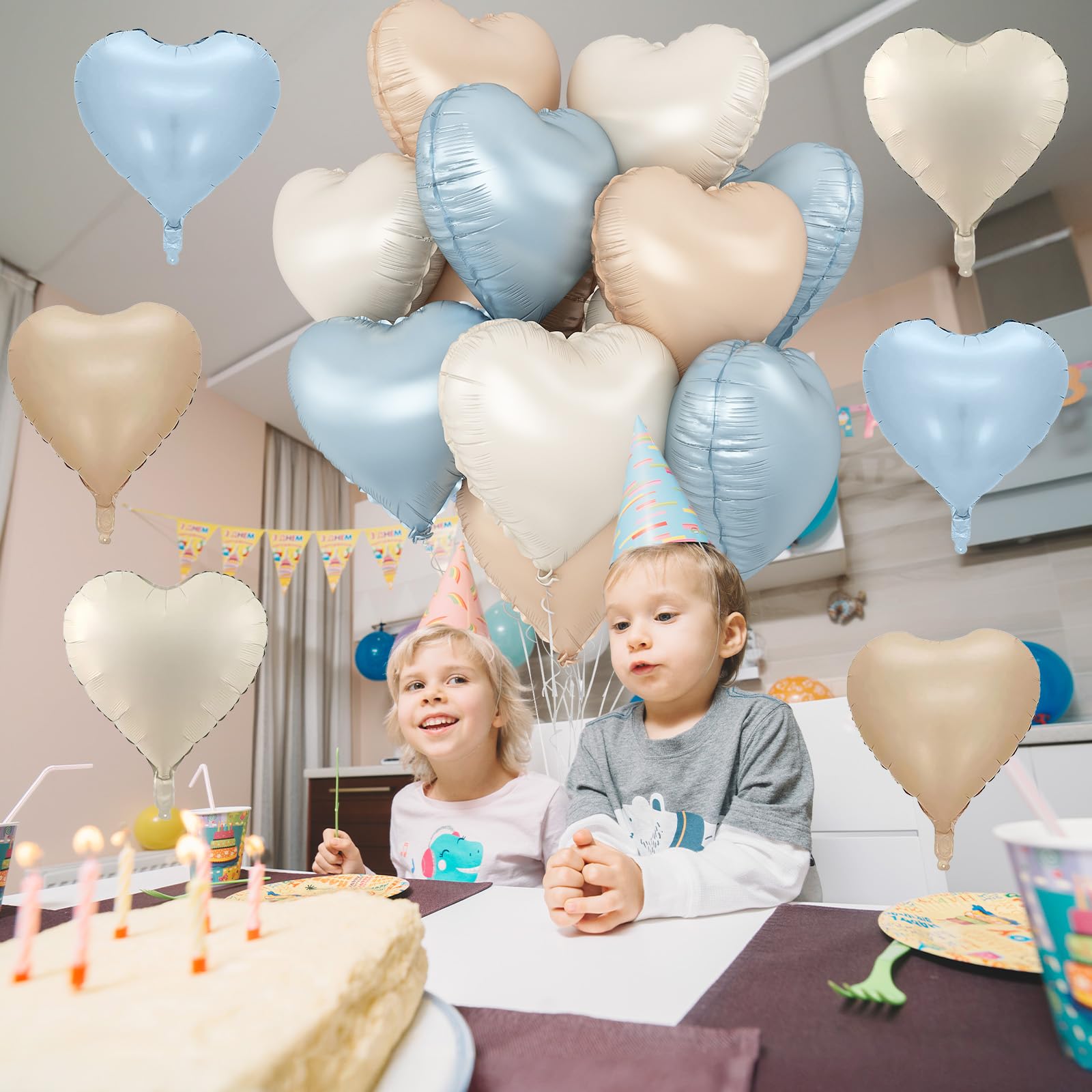 TAOYE apricot foil heart balloon 18in brings warm romantic vibes to weddings