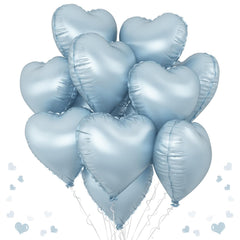 TAOYE baby blue heart balloon 18in ready for festive decor and photo moments