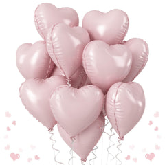 TAOYE baby pink heart balloons create a dreamy birthday backdrop for boho celebrations