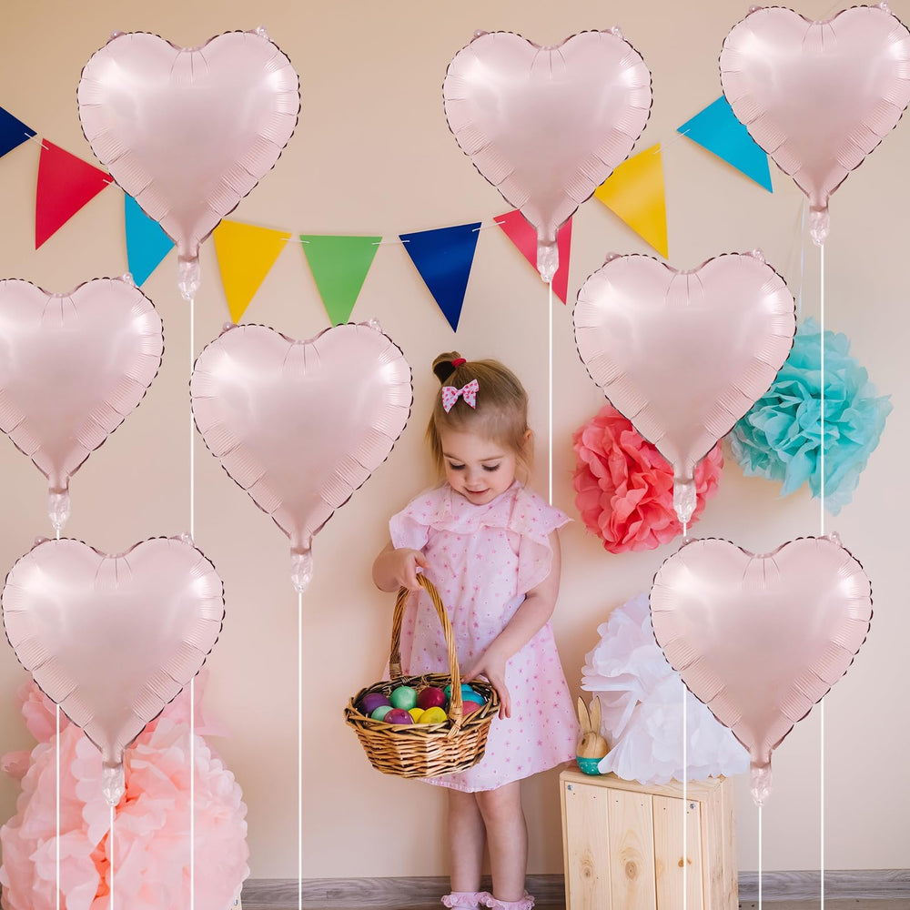 TAOYE baby shower heart balloons add soft pastel decoration