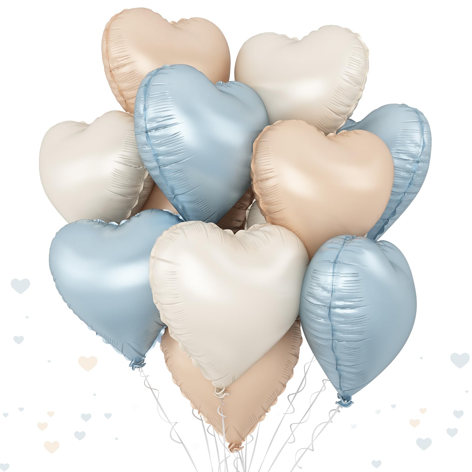 TAOYE blue foil heart balloon 18in adds vibrant party accents for birthdays