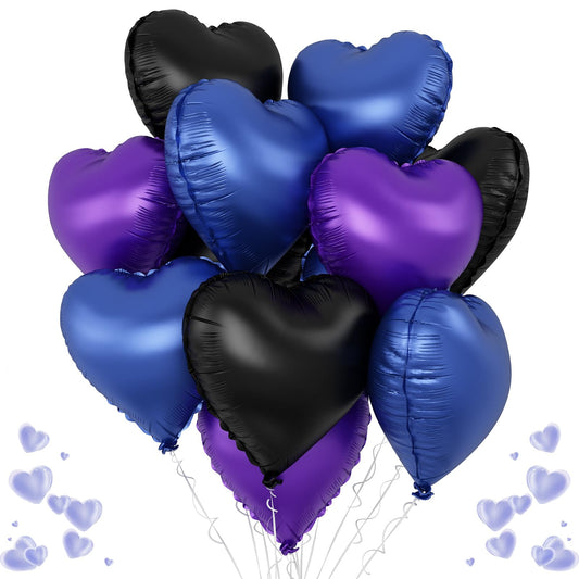 TAOYE blue heart foil balloon, perfect centerpiece for celebrations with a shimmering finish.