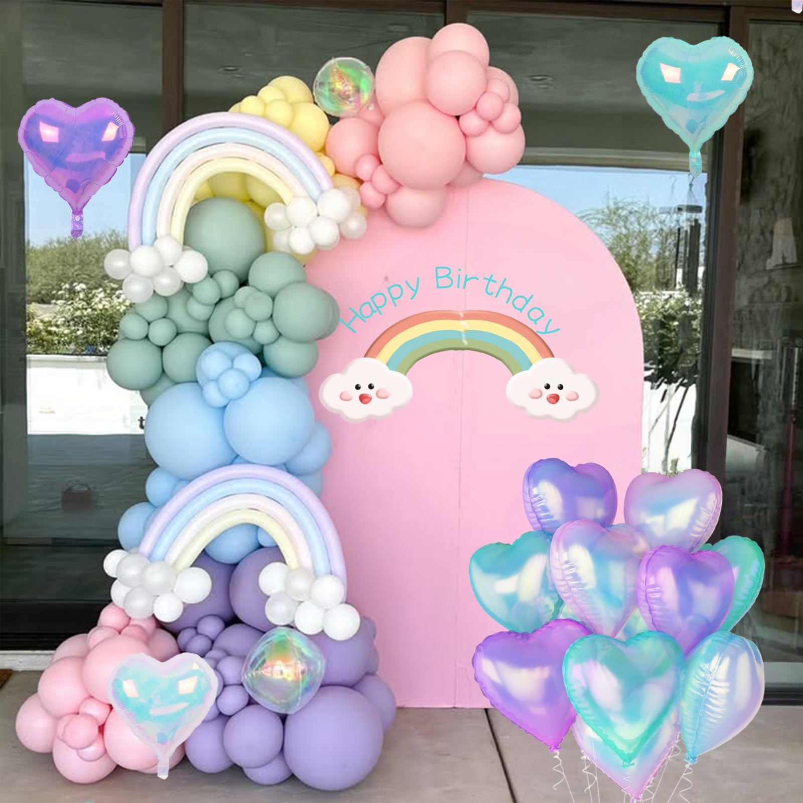 TAOYE clear foil heart balloons with ribbons offer elegant balloon decor