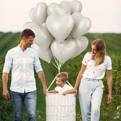TAOYE 18in cream heart balloon for chic party styling