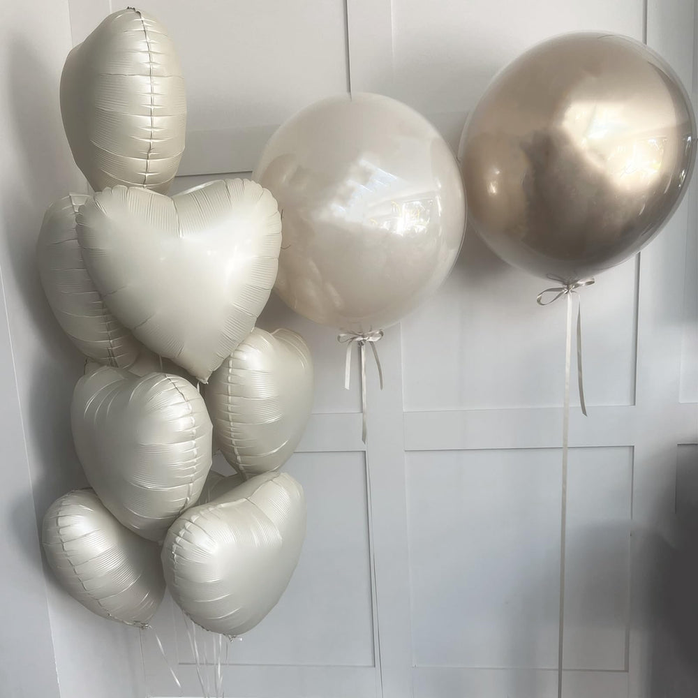 TAOYE cream heart foil balloons for Valentine’s Day setups