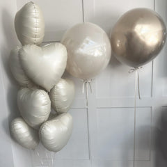 TAOYE cream heart foil balloons for Valentine’s Day setups