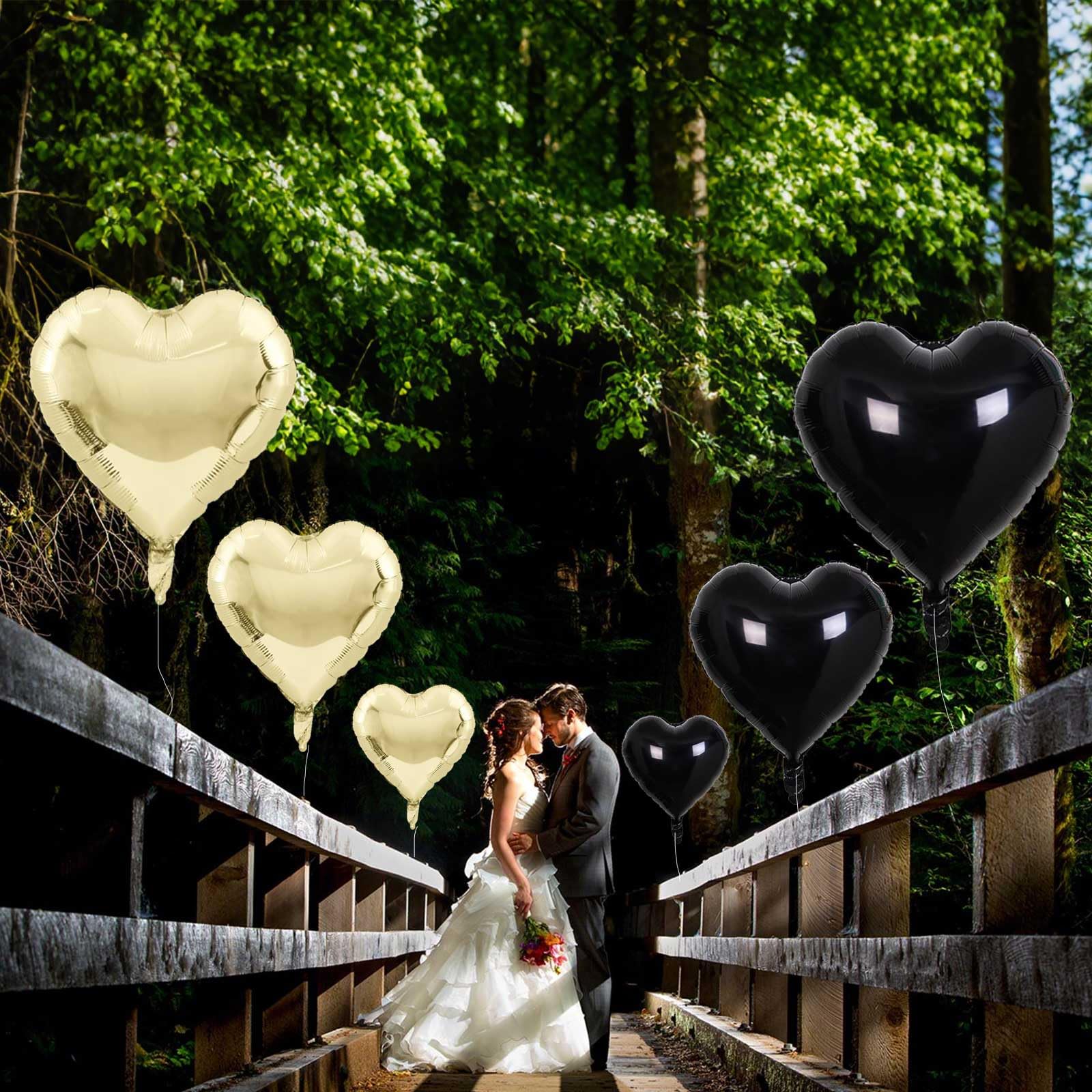 TAOYE easy inflate and self-seal heart balloons with straw