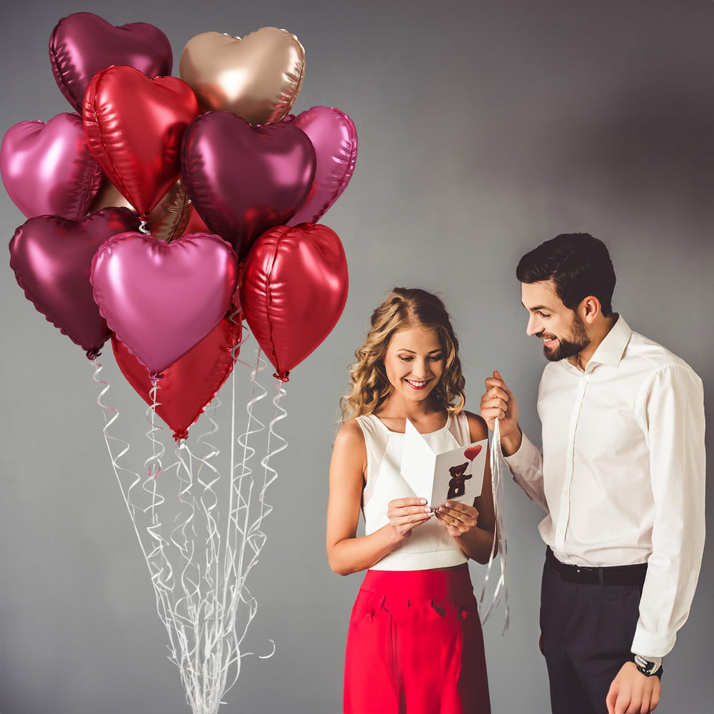 TAOYE heart balloon set provides versatile color accents for events