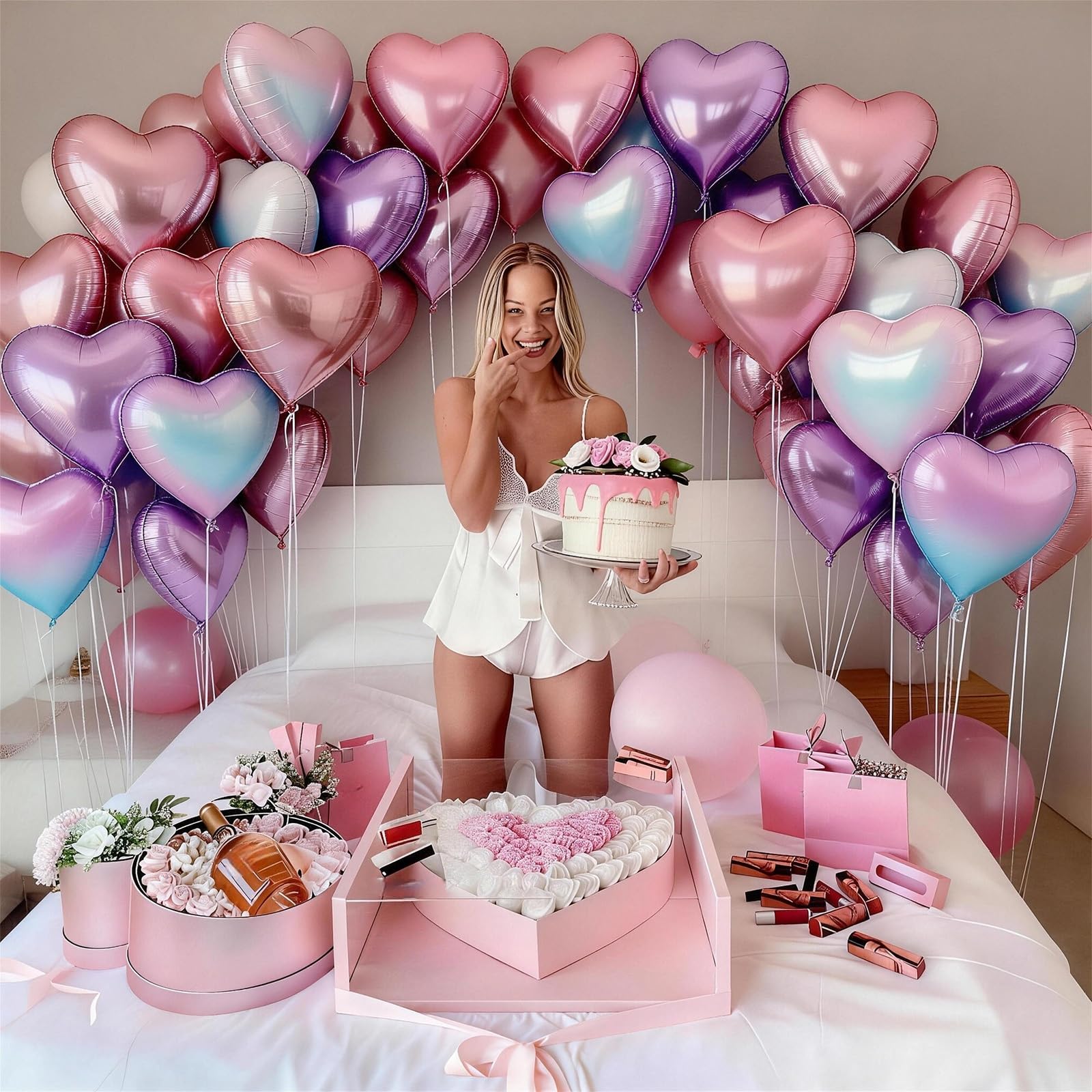 TAOYE heart balloons ideal for DIY garlands and backdrops