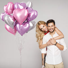 TAOYE heart balloons with ribbons for quick centerpieces.