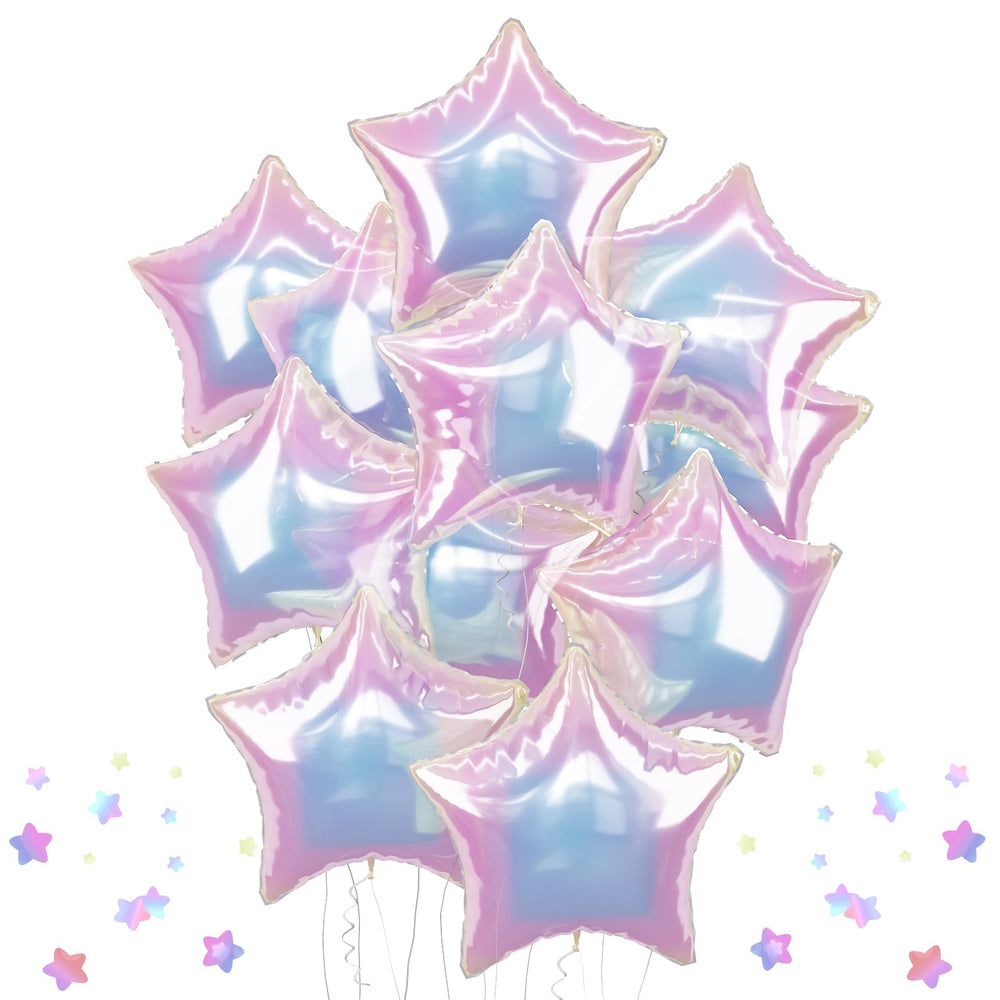 TAOYE iridescent star balloon 18 inch for festive event decor