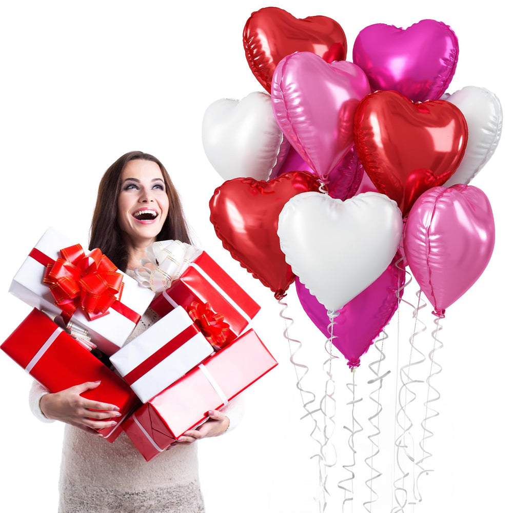 TAOYE mixed-heart balloon pack 18 inch ideal for celebrations.