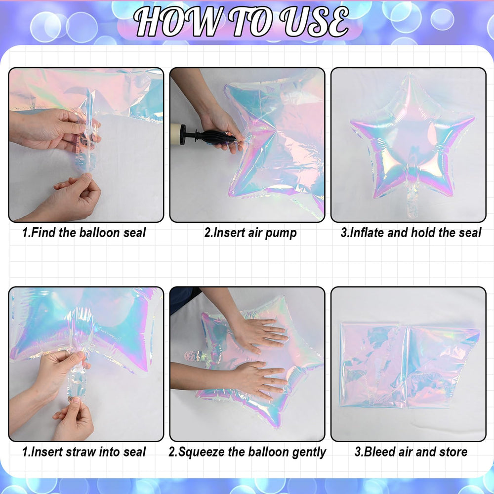 TAOYE premium foil star balloons durable and reusable for future events.