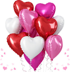 TAOYE red heart foil balloons 18 inch for bold birthday decor.