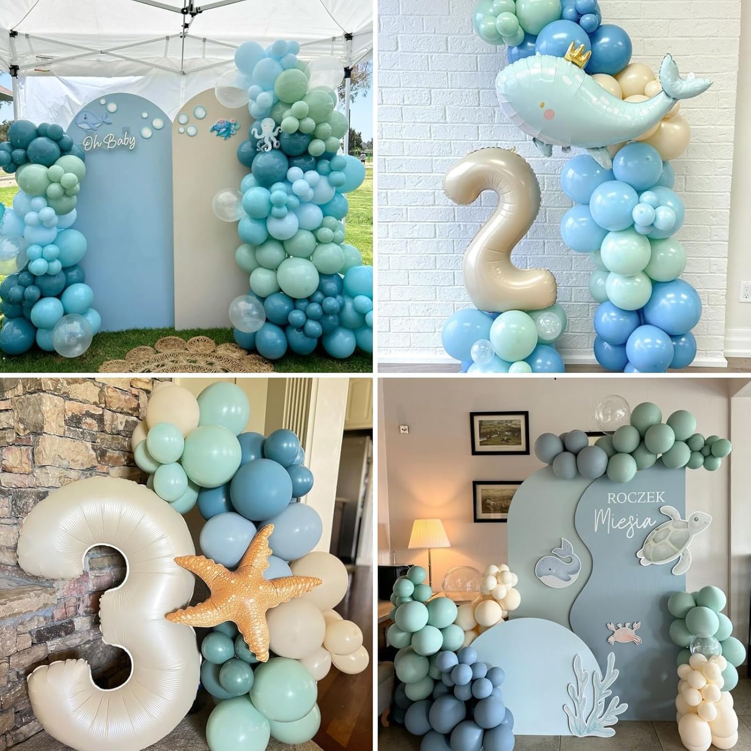 TAOYE sea party balloons suitable for poolside or beach events.