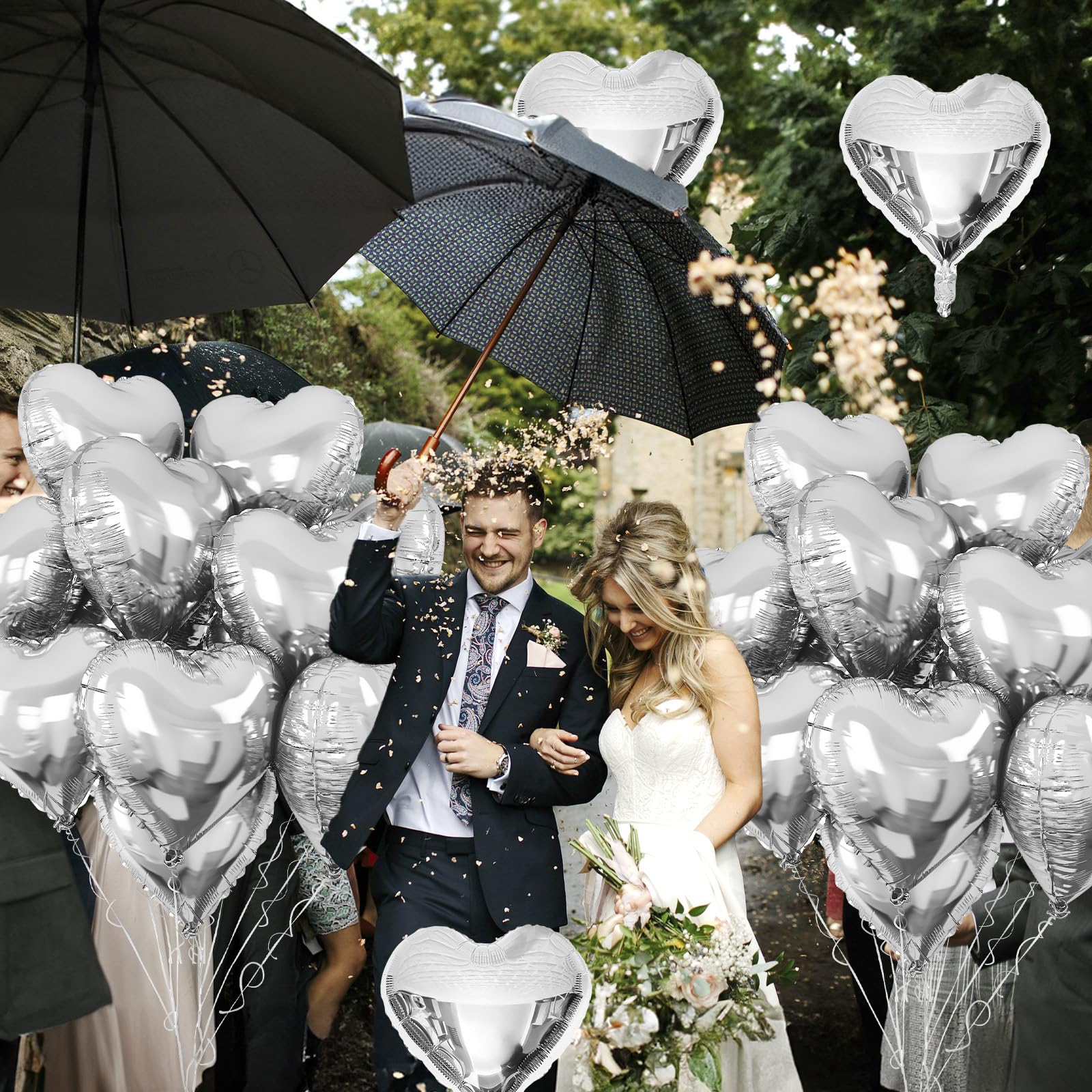 TAOYE heart foil balloons suitable for birthdays, weddings, and celebrations
