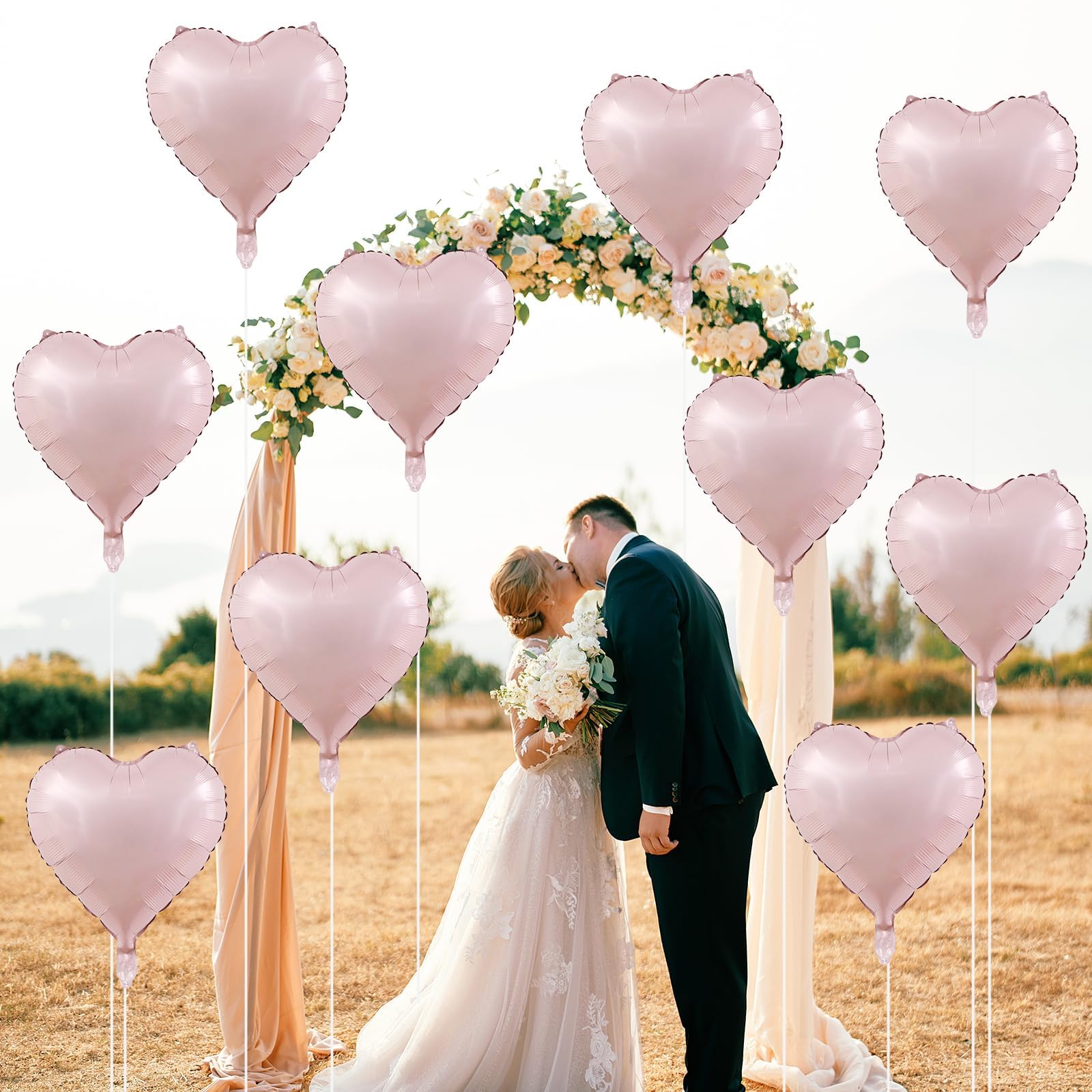 TAOYE valentines day heart balloons for romantic setup