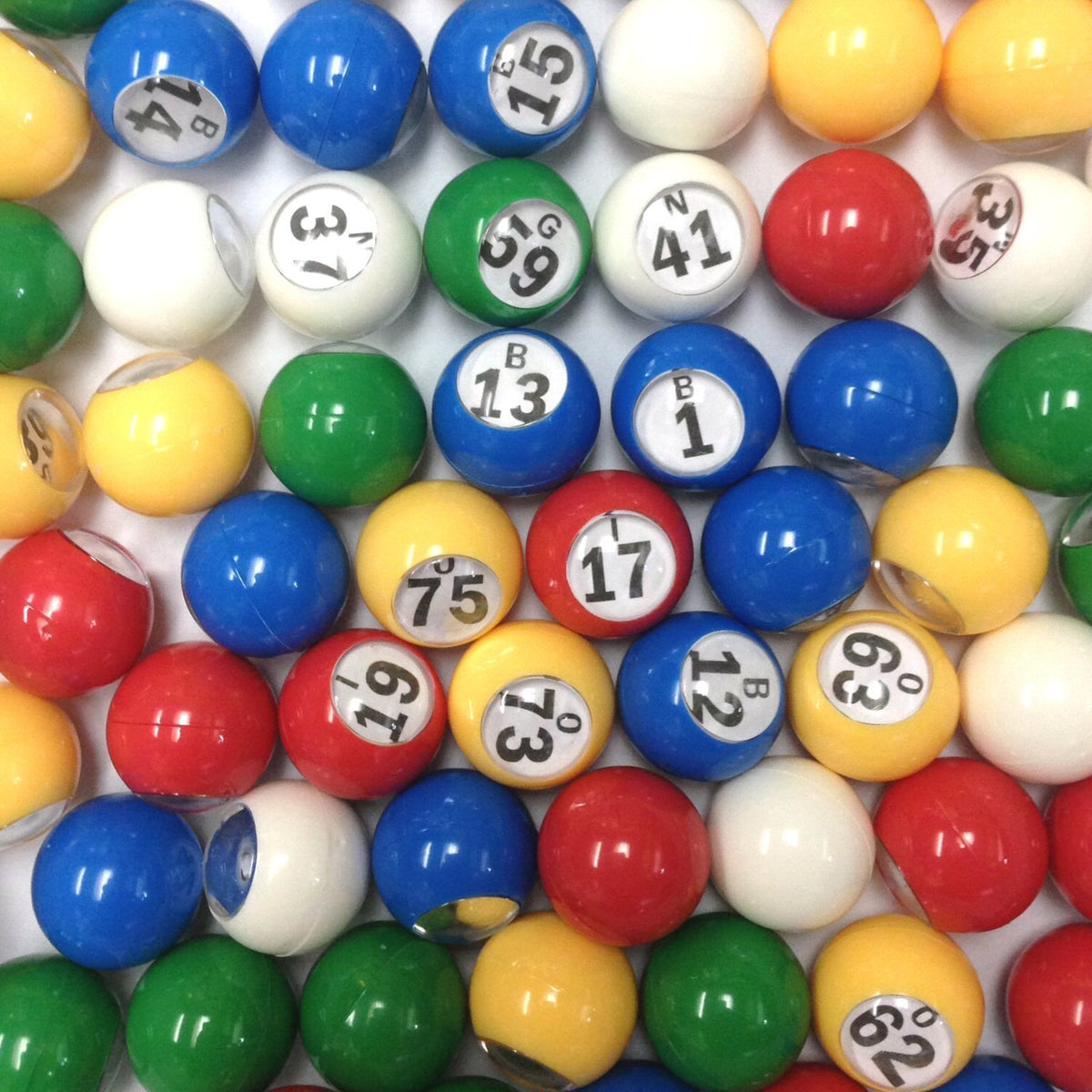 Tapp Collections bingo balls in five colors for clear, engaging gameplay