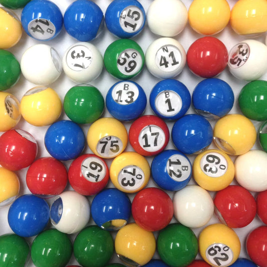 Tapp Collections bingo balls in five colors for clear, engaging gameplay