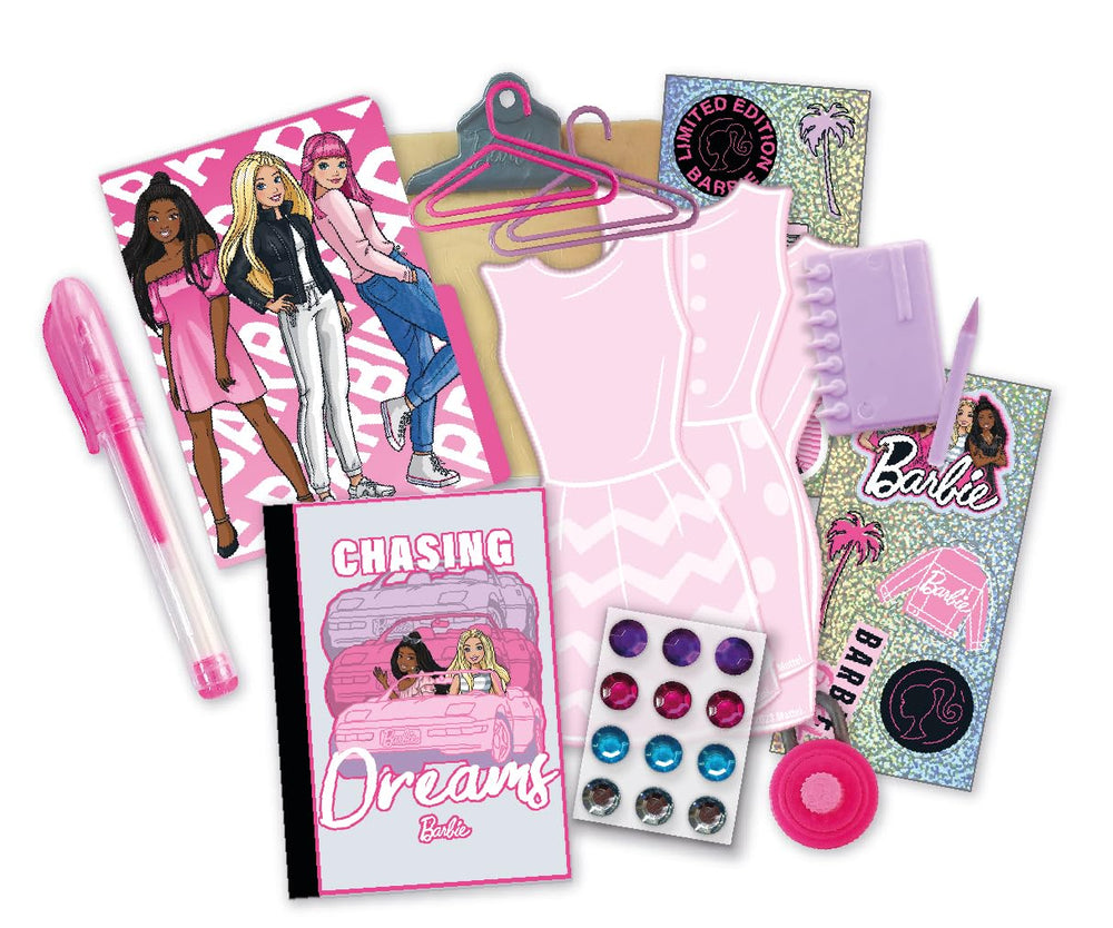 Tara Toys Barbie Design Activity Locker stampers invite imaginative scenes with Barbie and friends