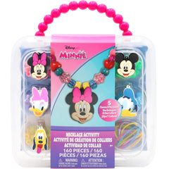 Tara Toys Minnie Mouse Necklace Activity Set with colorful beads for creative jewelry making.