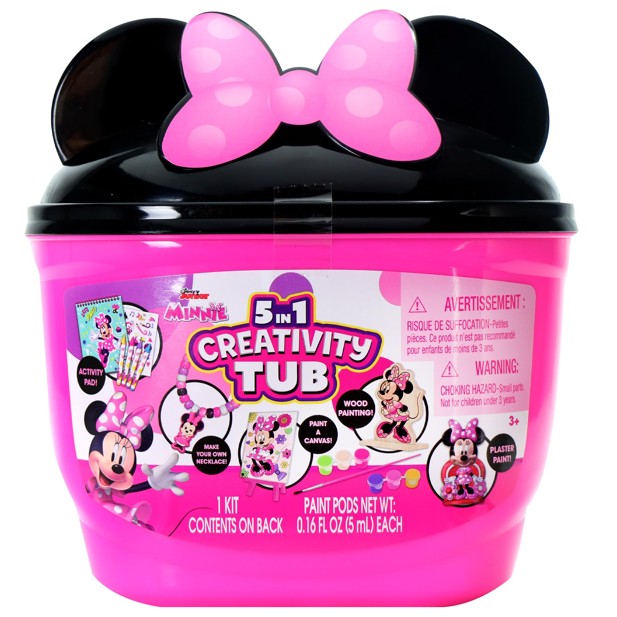 Minnie Mouse plaster figure from Tara Toys 5 in 1 Creativity Tub for painting.