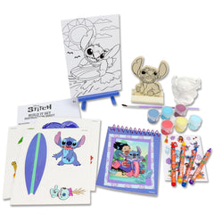 Tara Toys Stitch 5 in 1 tub activity pad for coloring and decorating.