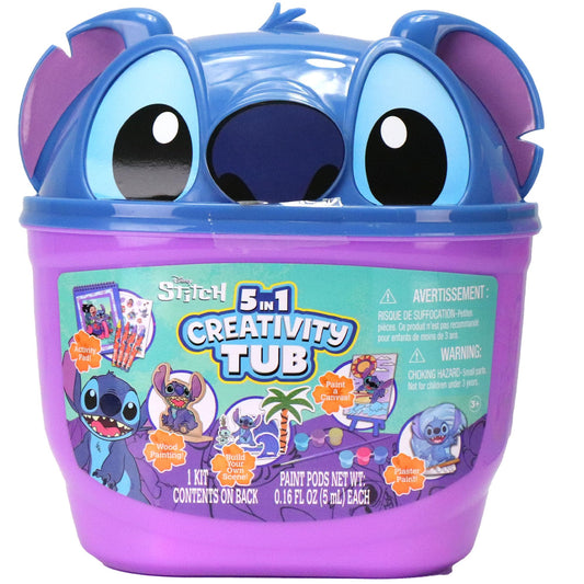 Tara Toys Stitch 5 in 1 tub plaster figure for painting and imaginative play.