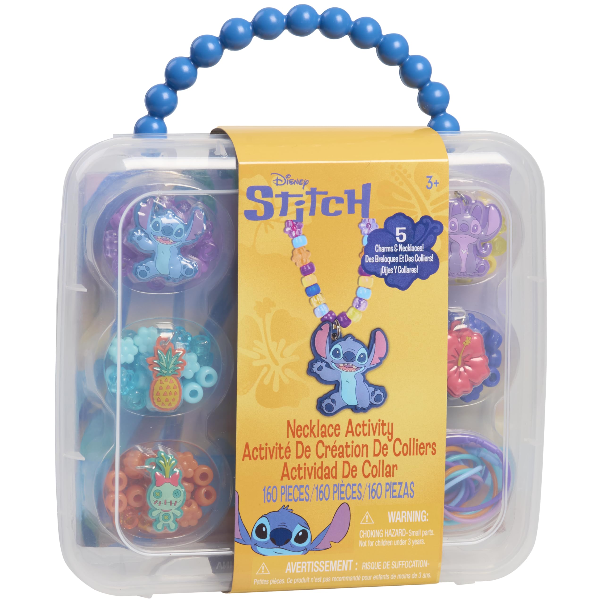 Tara Toys Stitch necklace set packaging shown for gifting and display