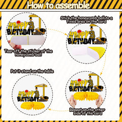 Tarklanda excavator card art adds vivid construction theme to party décor