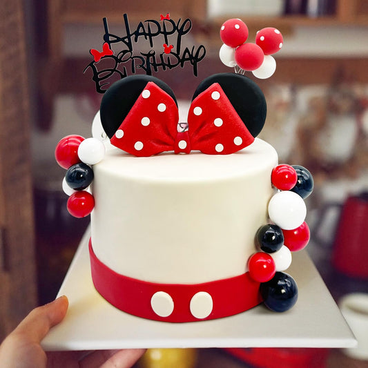Tarocynn cake topper with mouse ears offers festive cake charm