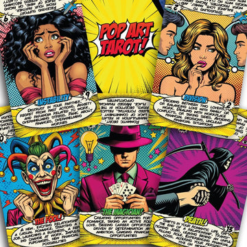 Tarotika Pop Art Deck card 01 with bold imagery for quick, intuitive readings.