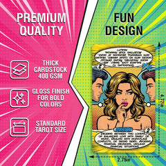 Tarotika Pop Art Deck card 03 highlighting modern style for engaging readings.