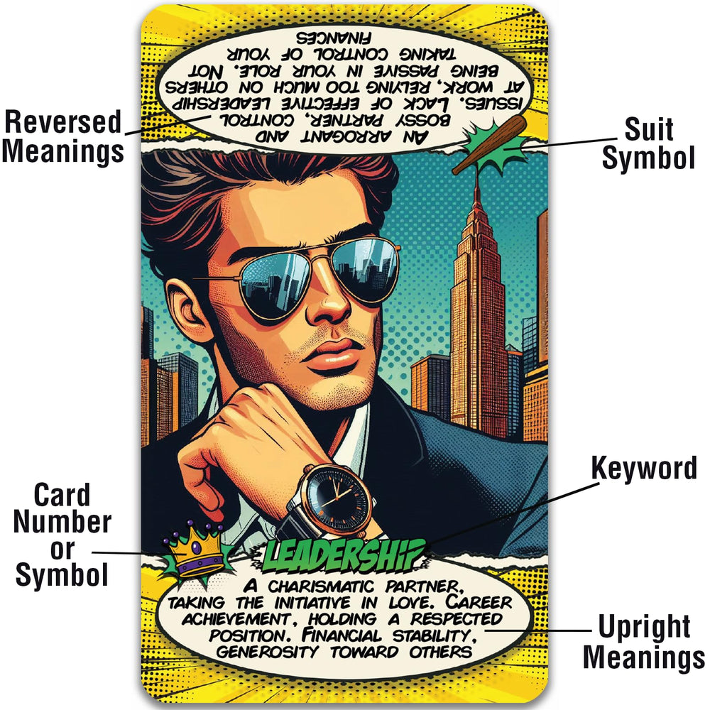 Tarotika Pop Art Deck card 04 showing premium feel for professional shuffles.