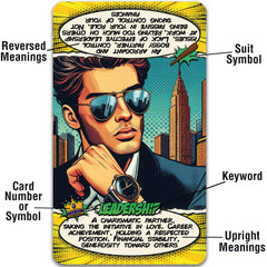 Tarotika Pop Art Deck card 04 showing premium feel for professional shuffles.