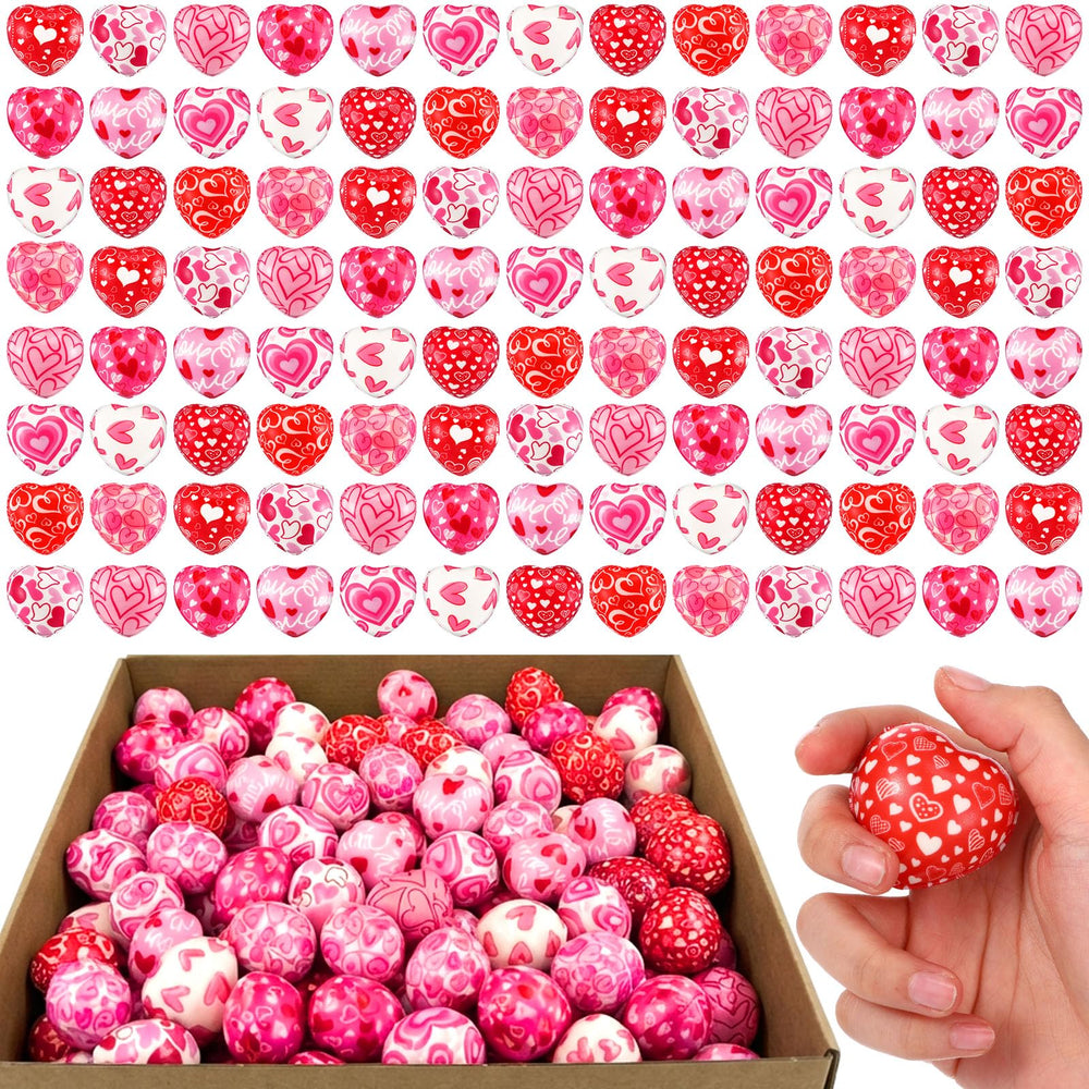 Tasdurian Valentine heart stress ball in multicolor design for office stress relief and desk decor
