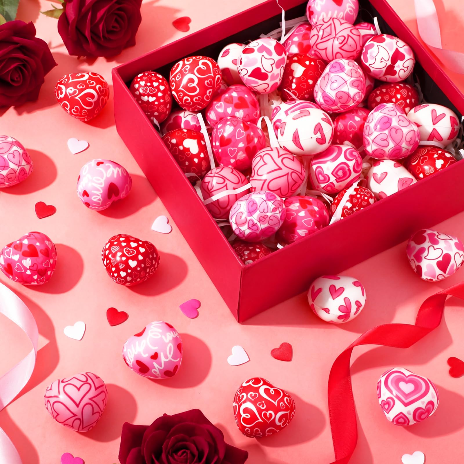 Tasdurian 60-pack heart stress balls offer plentiful options for rewards and party activities